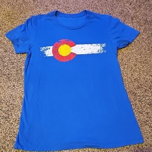 Blue Graphic Women's Top